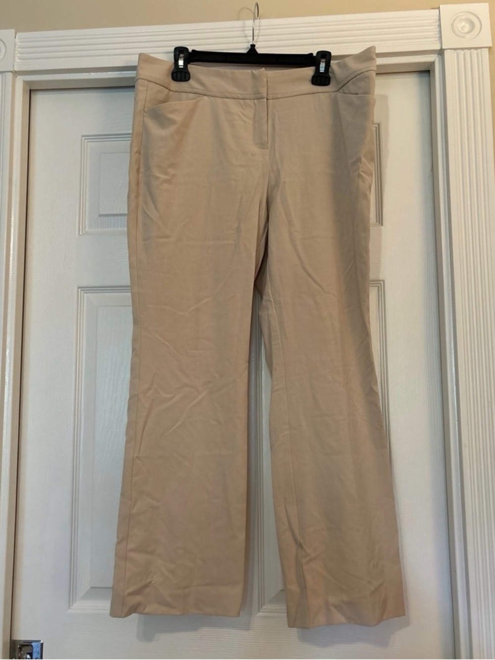 New York & Company Light Beige Bootcut Stretch Pants